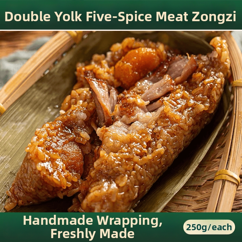 Extra Large Double Yolk Pork Belly Zongzi 250g Family Pack - Image 6
